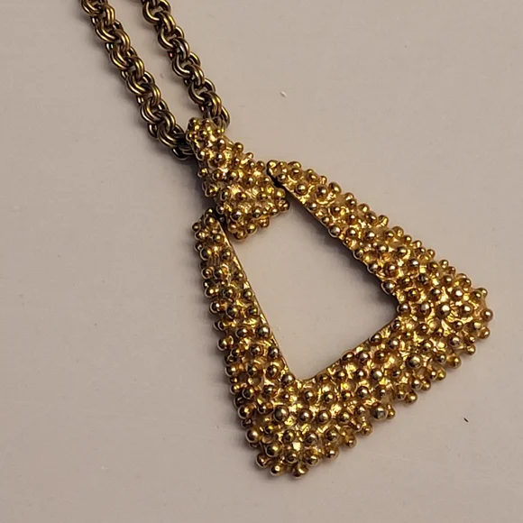Sarah Coventry Golden Sunset Vintage 70s Gold-tone Necklace - Picture 3 of 16